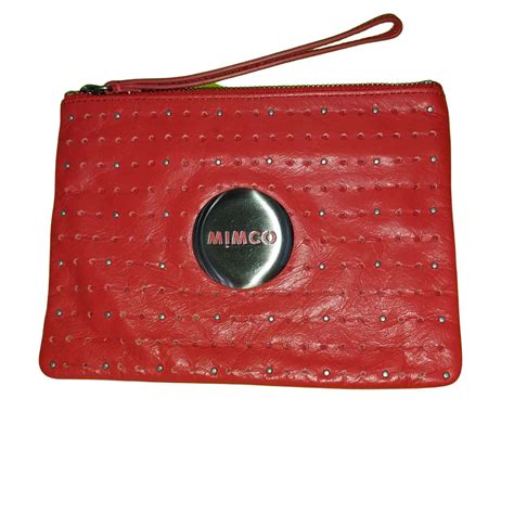 Women's Red Clutches & Wristlets 